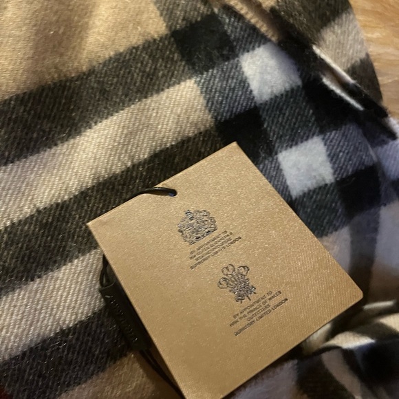Burberry Nova Giant Check 100% Cashmere Nova Plaid Scarf 168x30cm Archiv… - Picture 5 of 8